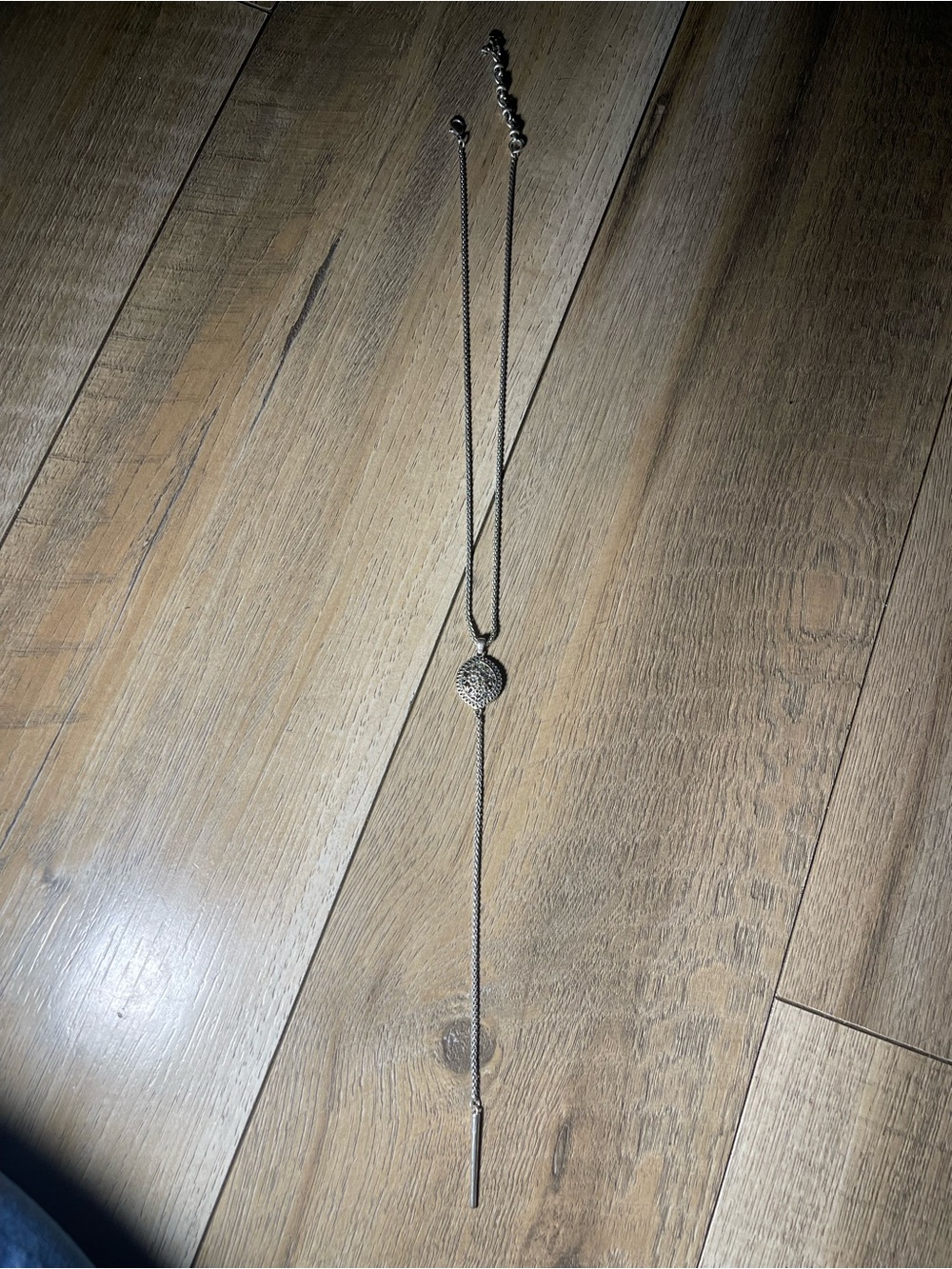 Lucky Brand silver-tone lariat necklace